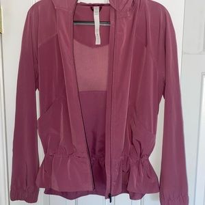 Lululemon Womens Pink zipup jacket size 8